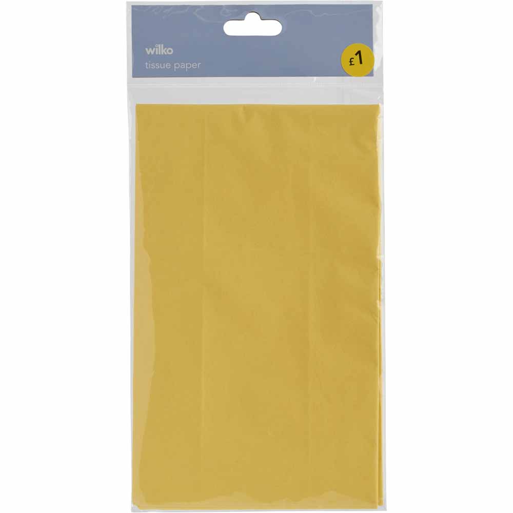 Wilko Yellow Tissue Paper Wilko