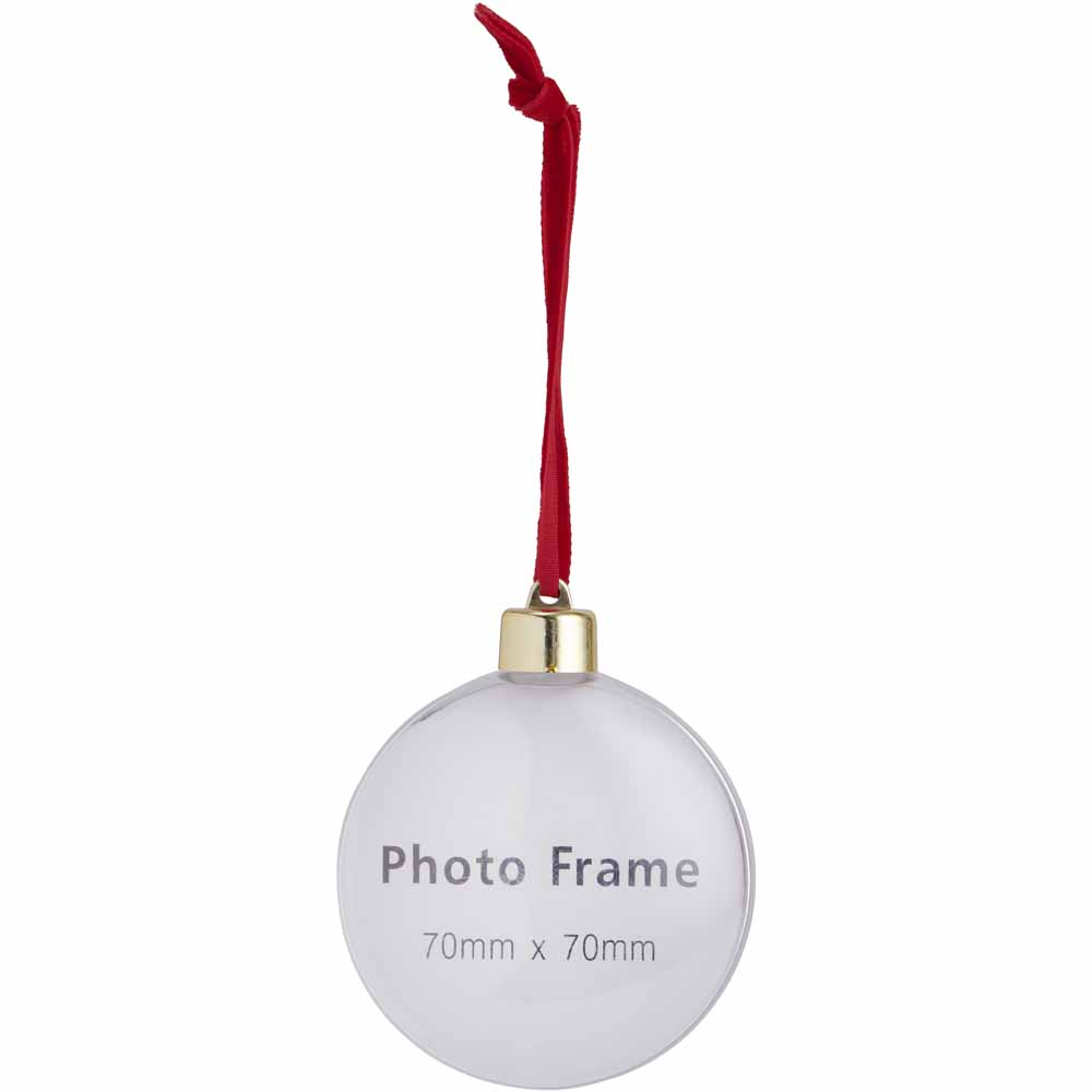 Wilko Merry Photo Frame Ornament 4 Pack Image 2