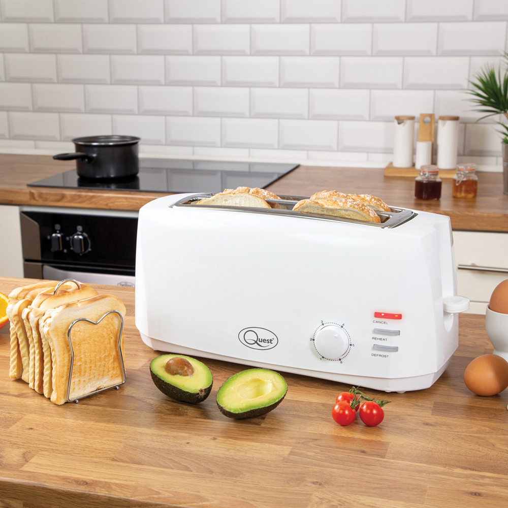 Benross White 4 Slice Cool Touch Toaster 1400W Image 5
