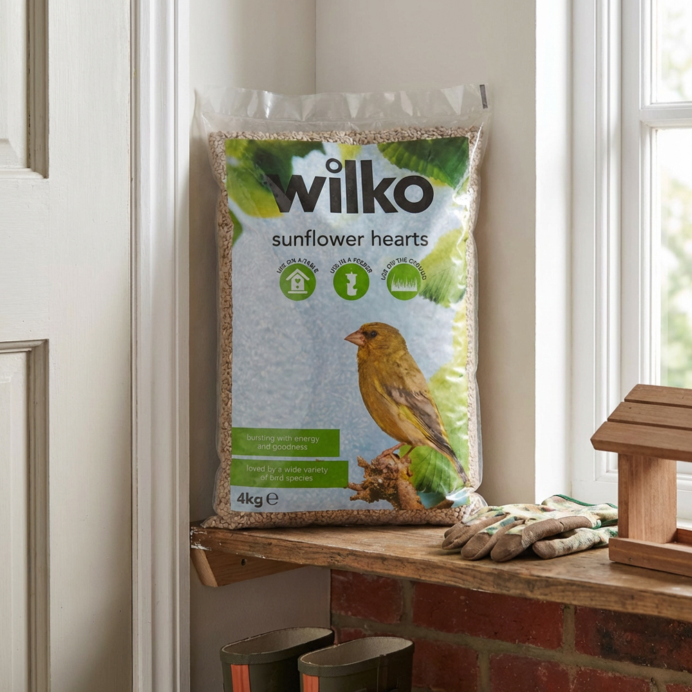 Wilko Wild Bird Sunflower Hearts 4kg Image 2