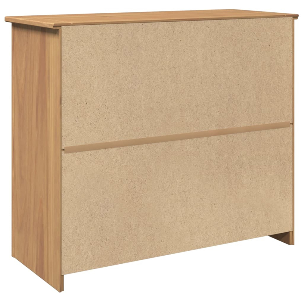 vidaXL Panama Single Door Single Drawer Solid Wood Pine Sideboard Image 6