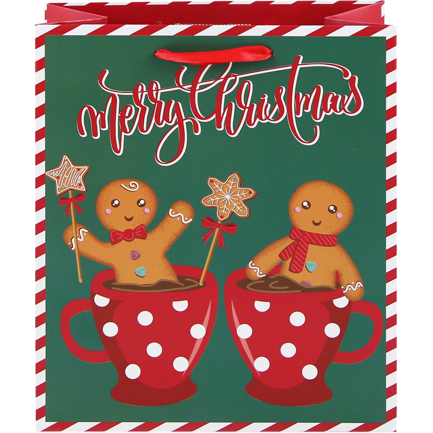 Gingerbread Christmas Gift Bag Image 3