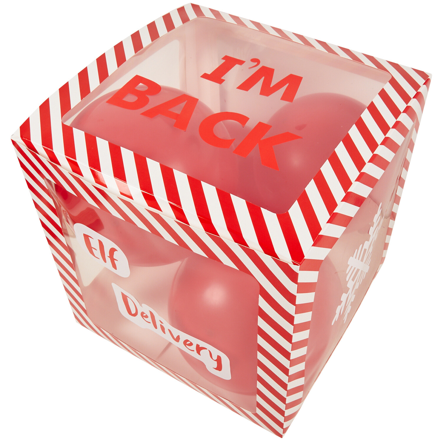 Elf Arrival Balloon Box - Red Image 3