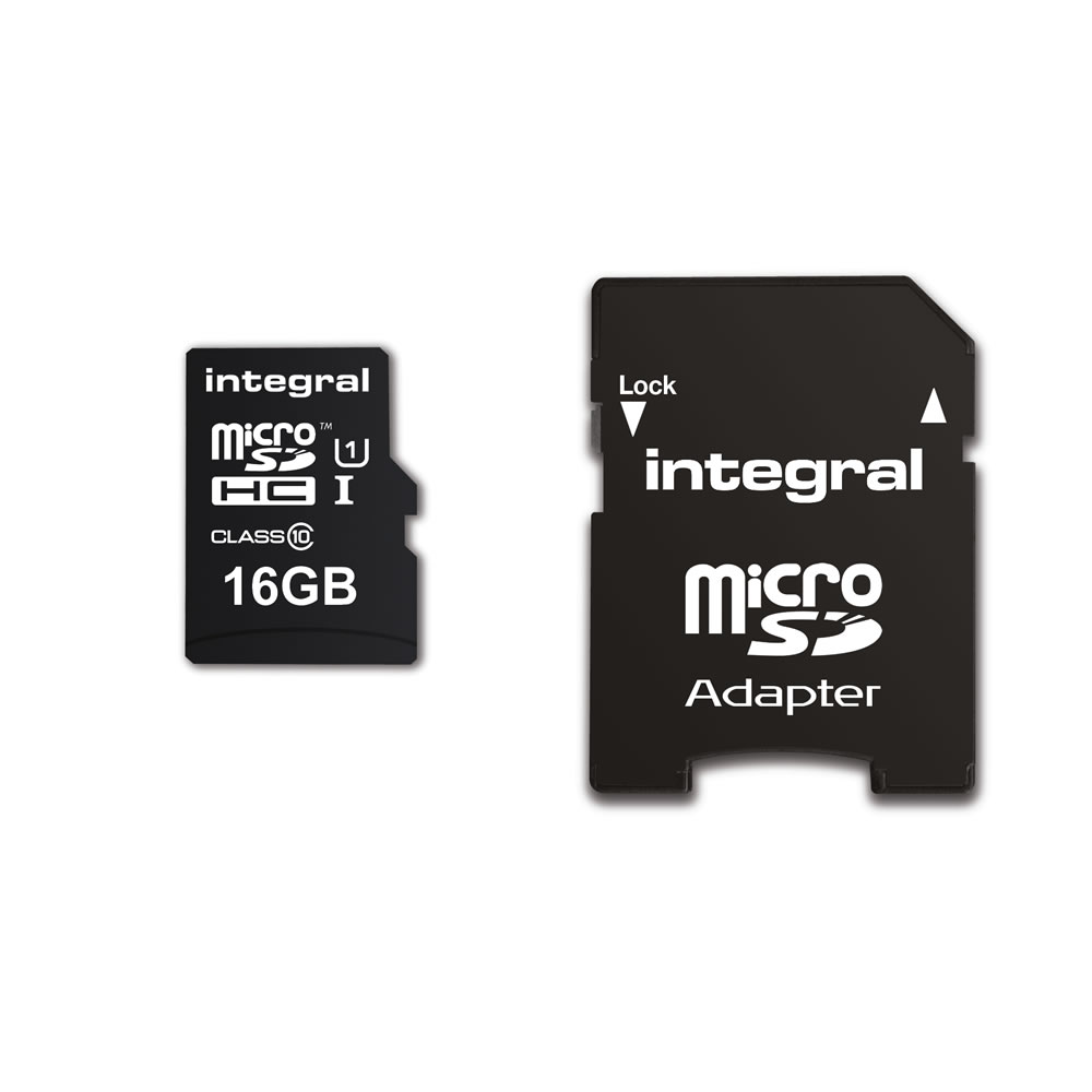 Integral 16GB High Speed microSDHC Memory Card 90MB Wilko