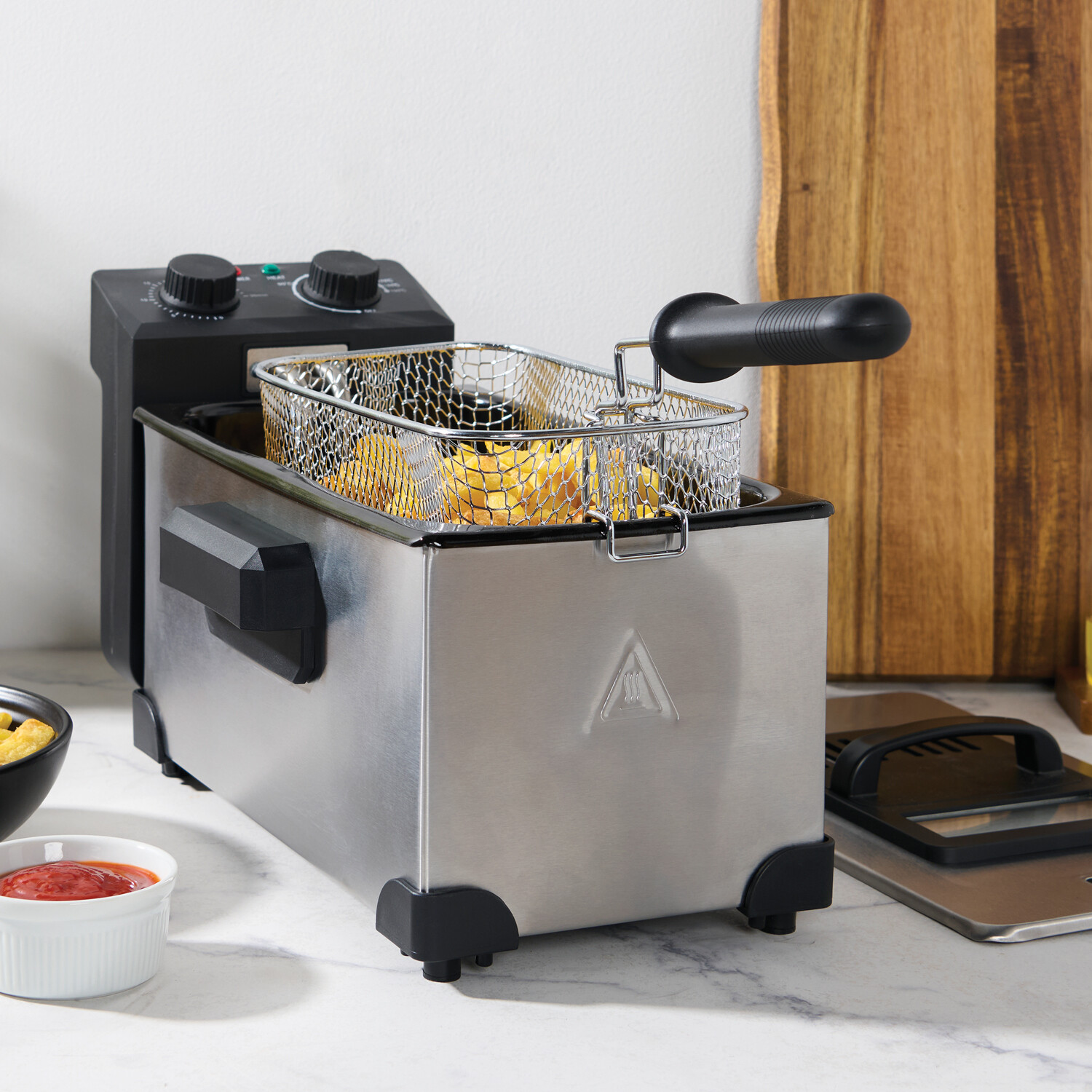 Kitchen Master Deep Fryer Silver Image 2