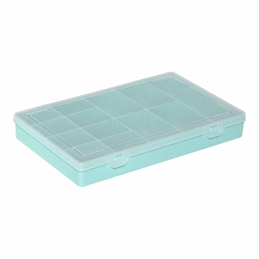 Wham Organiser Box Rectangle 13 Dividers 29cm Wilko