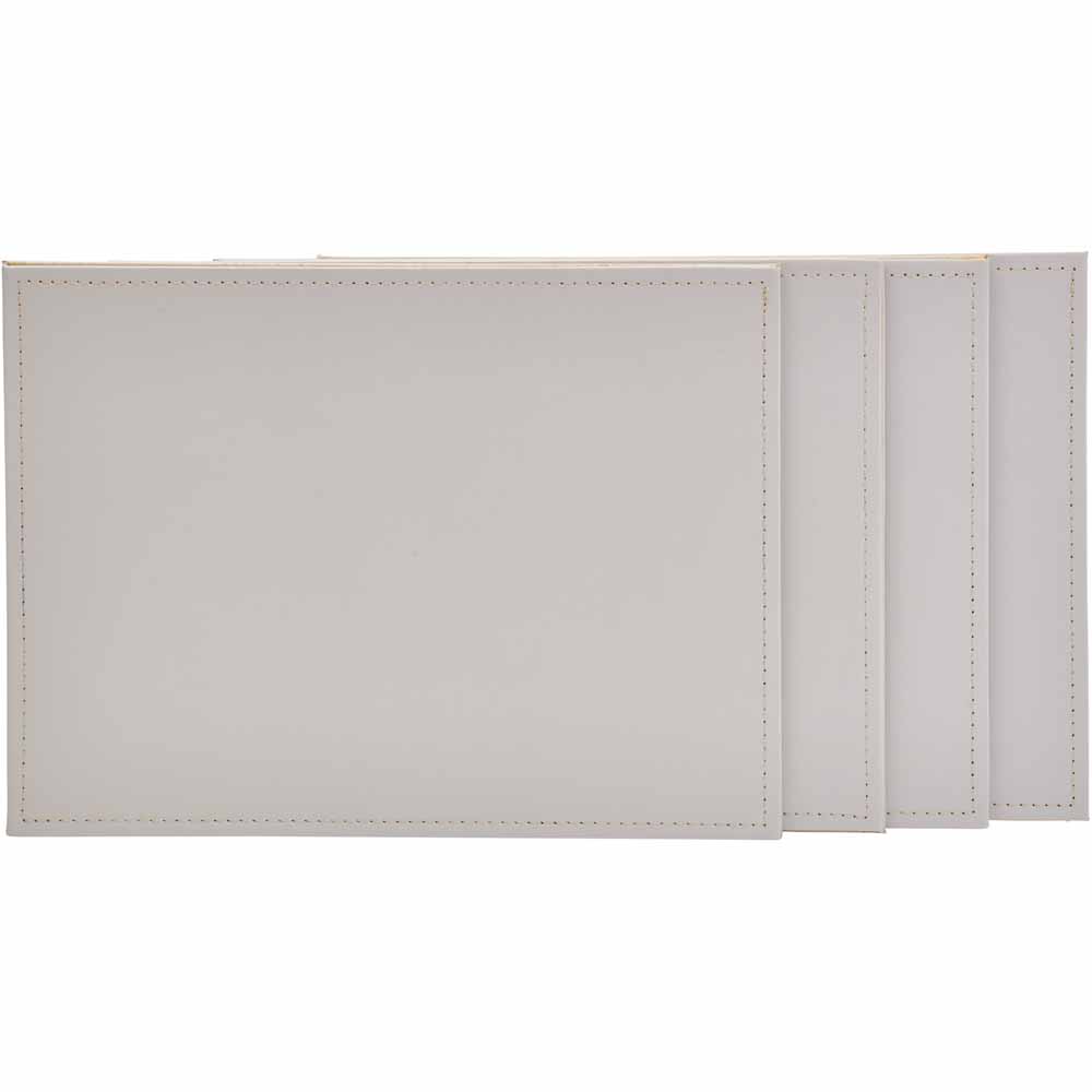Wilko 2-sided Faux Leather Placemats 4pk Image 2