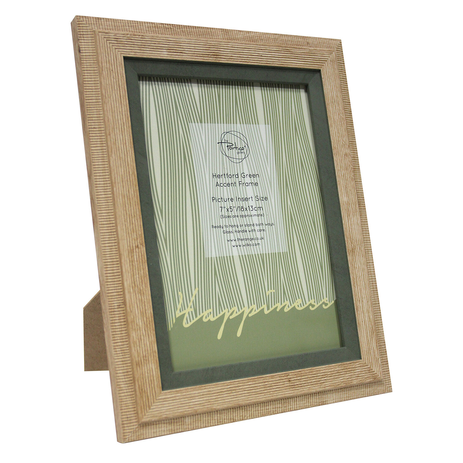 Hertford Green Accent Frame - Natural / 7x5in Image 2