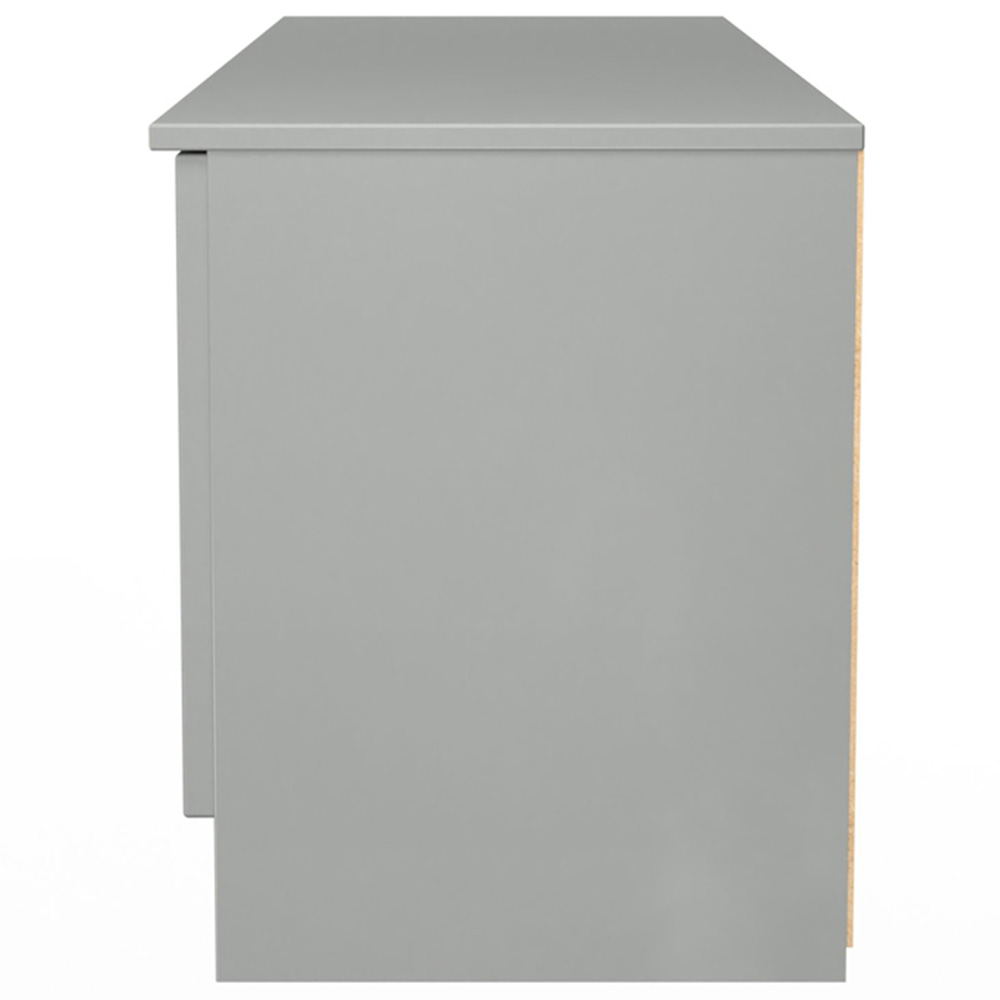 Crowndale Milan 2 Door 2 Drawer Dusk Grey Wide TV Unit Ready Assembled Image 3