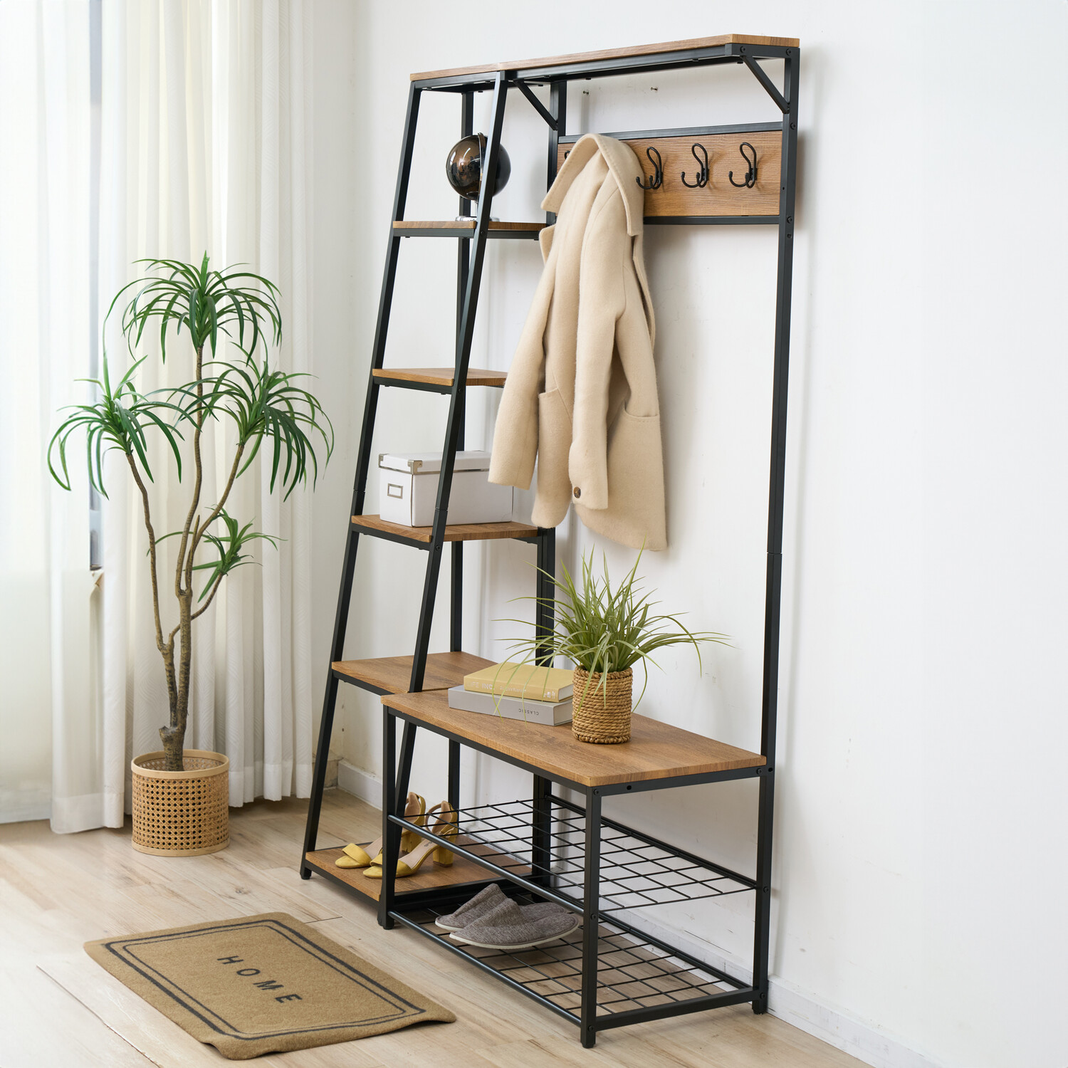 Finn Multi Purpose Shelving Unit Brown Image 3