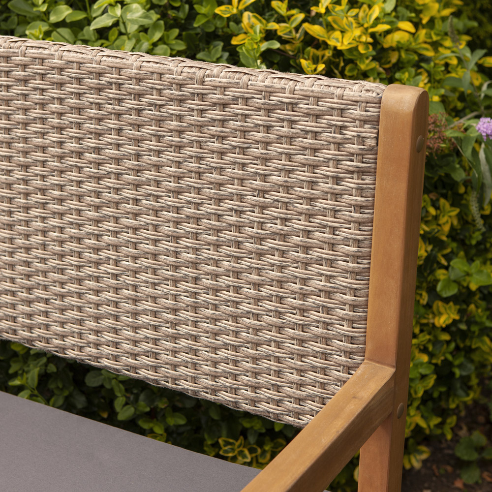 Rowlinson Alderley Natural Rattan Storage Bench Image 4