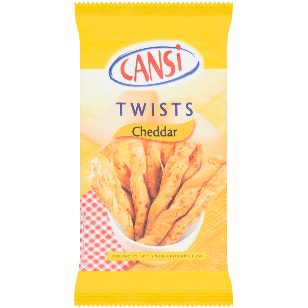 Cansi Cheddar Cheese Twists 125g Image