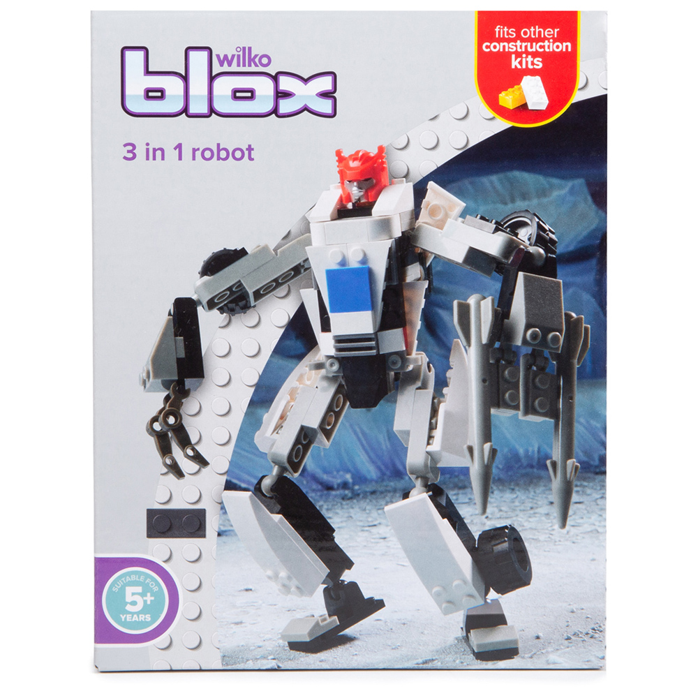 Single Wilko Blox Robot 3 in 1 Small Set in Assorted styles Image 7