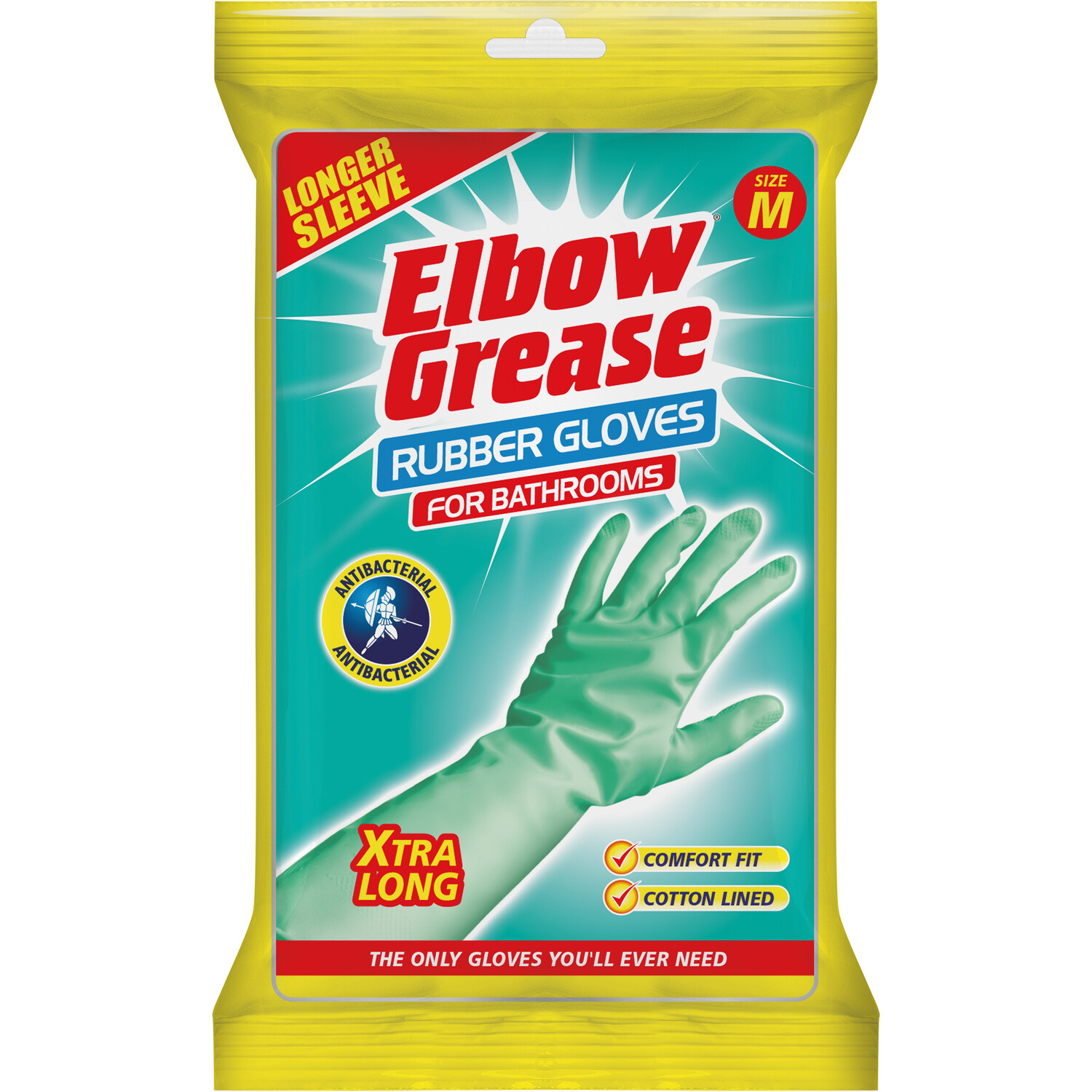 Elbow Grease Rubber Gloves for Bathrooms - Blue Image 1