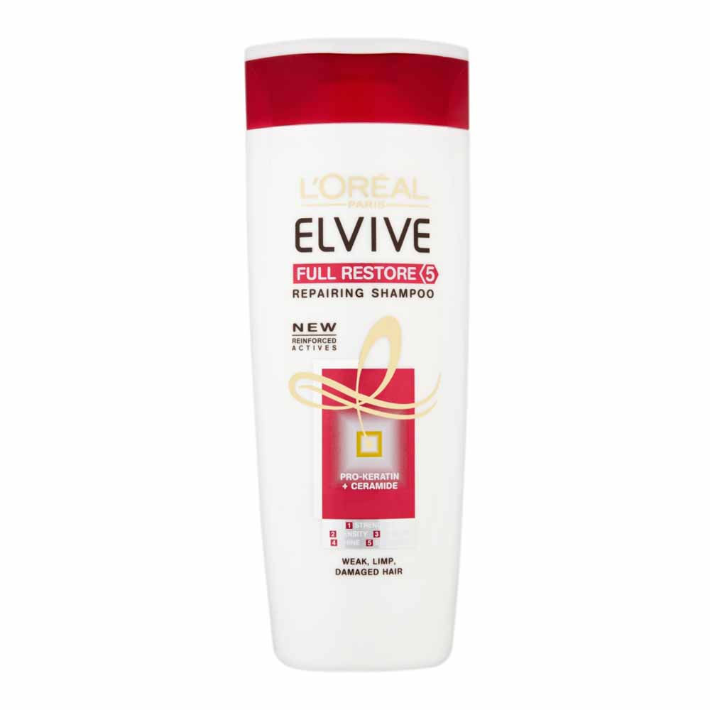 L’Oréal Paris Elvive Full Restore 5 Shampoo for Damaged Hair 400ml Wilko