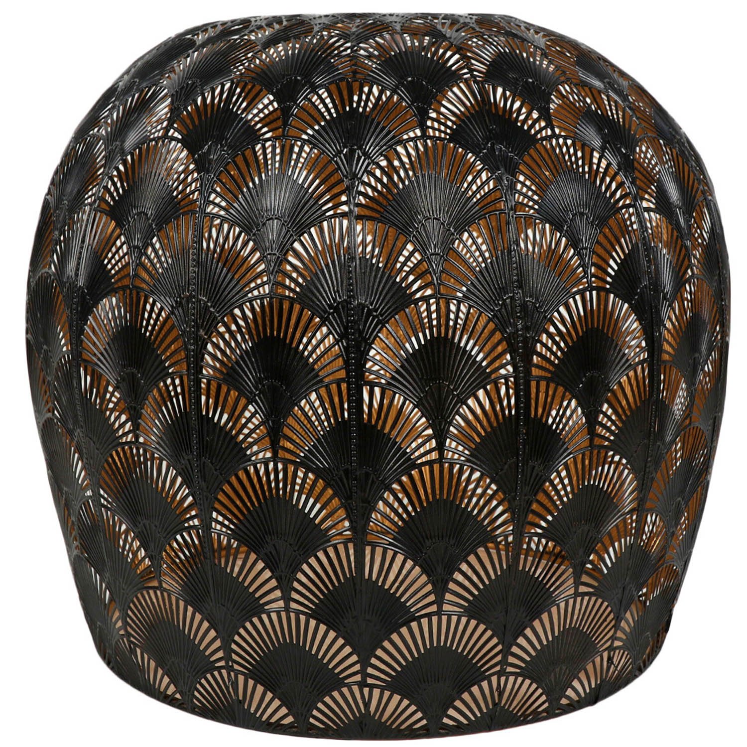 Black and Gold Morrocan Dome Pendant Light Image 1