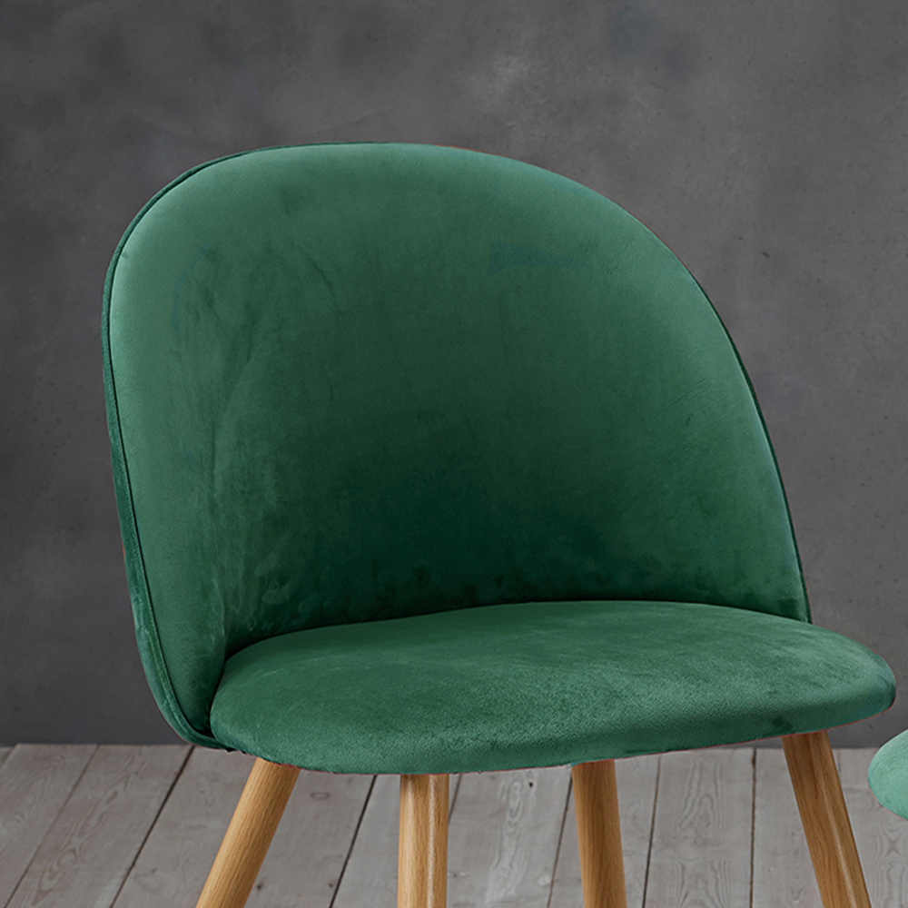 Venice Set of 2 Green Dining Chair Image 2