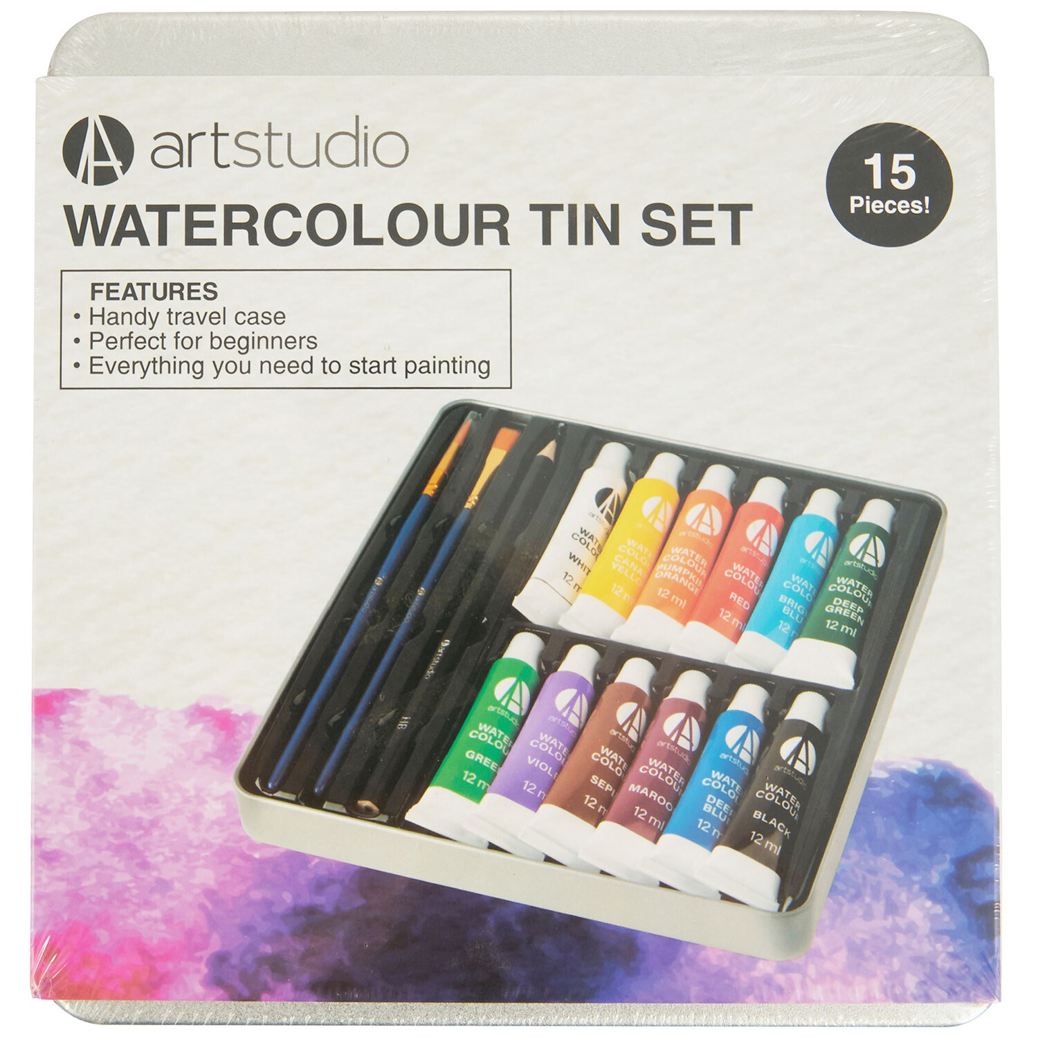 Watercolour Tin Set Image 1