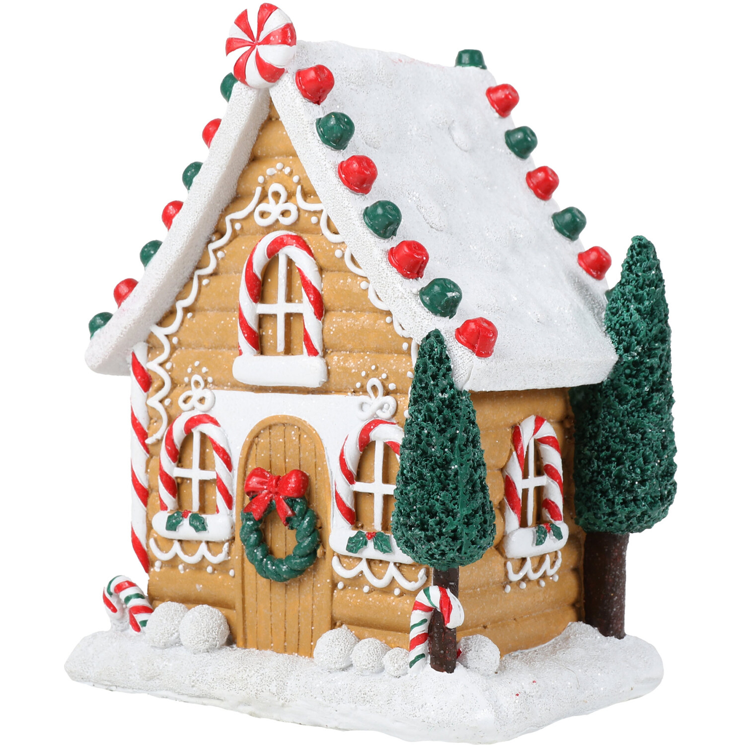 Novelty Gingerbread Cottage - Brown Image 2