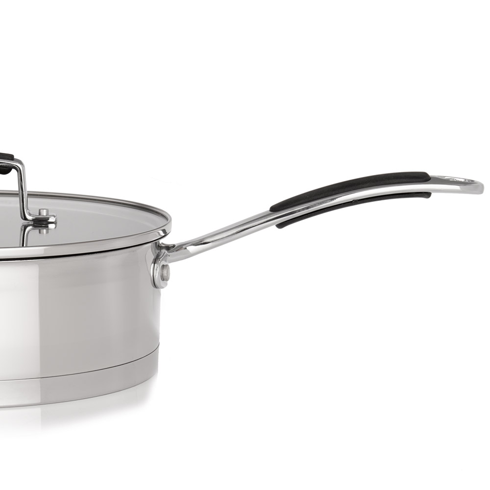 Wilko Stainless Steel Saute Pan and Lid 24cm Image 4