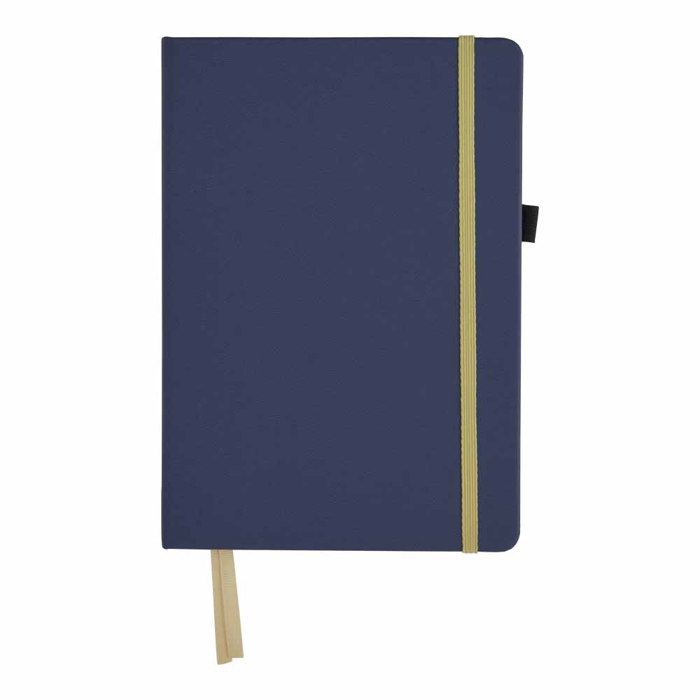 Wilko A5 Case Bound Blue Notebook Image 1