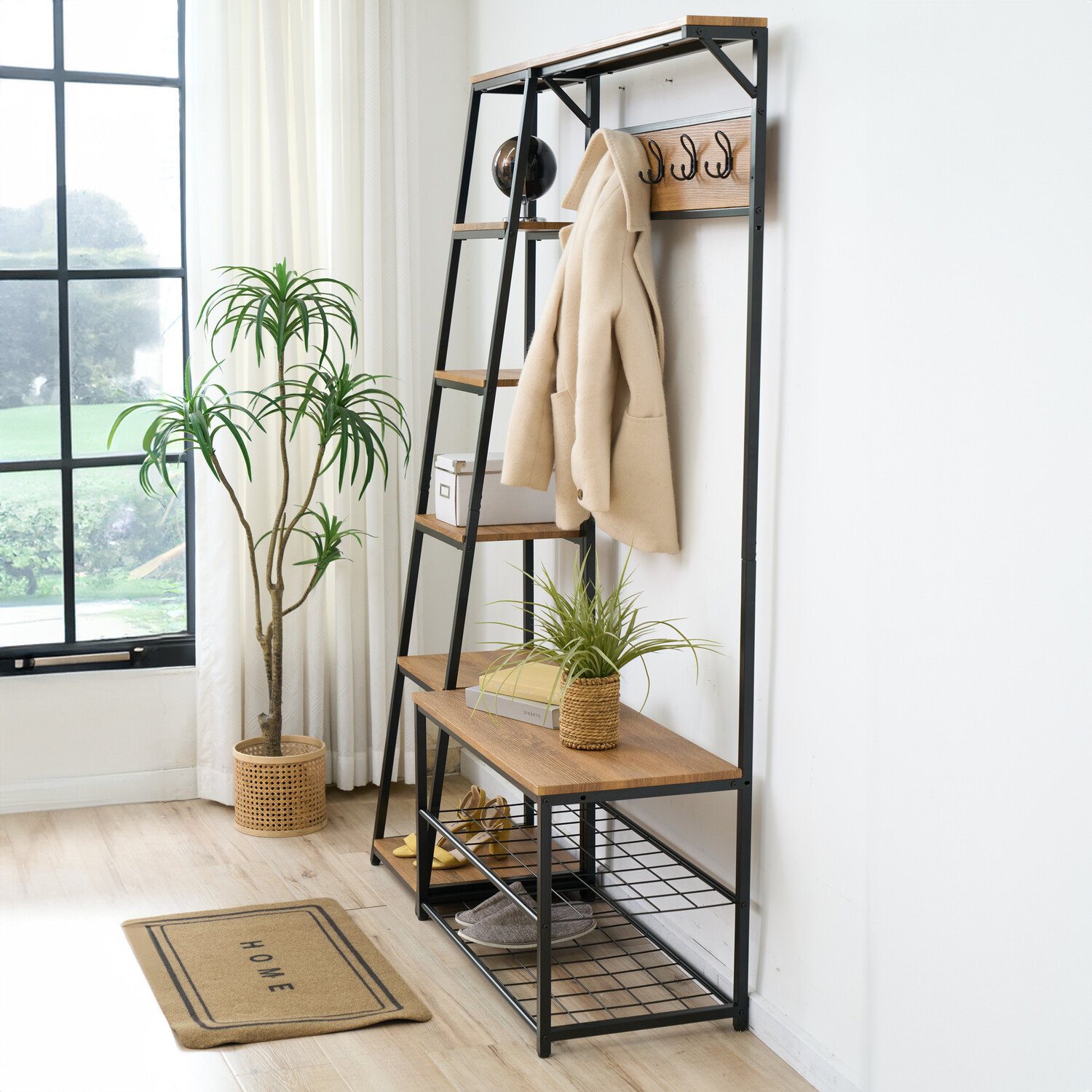 Finn Multi Purpose Shelving Unit Brown Image 2