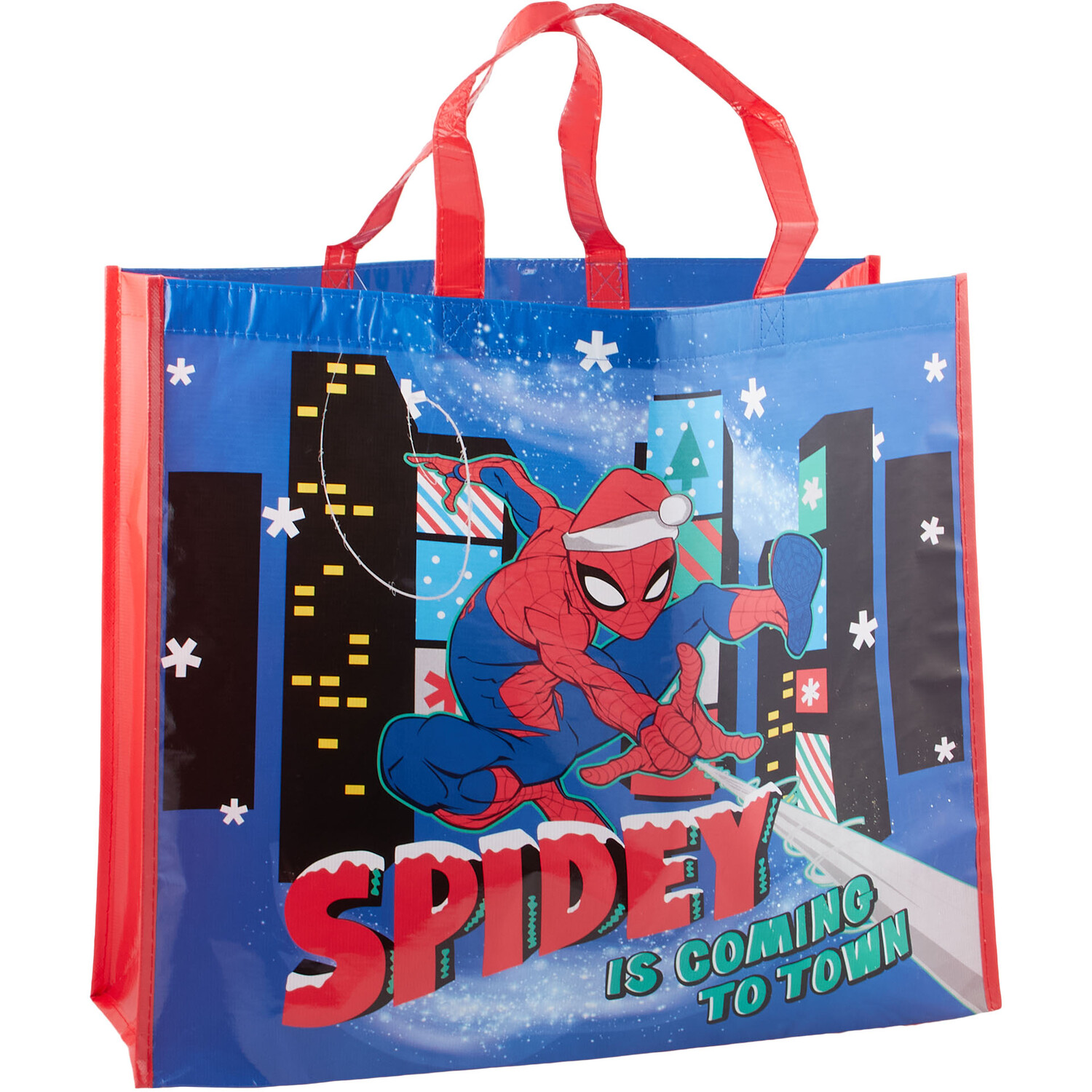 Christmas Spiderman Shopper Bag Image 2