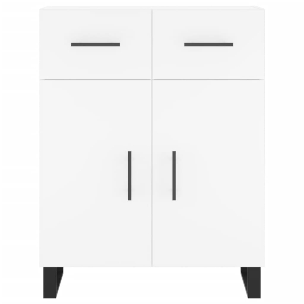 vidaXL 4 Door 2 Drawer White Highboard Image 8