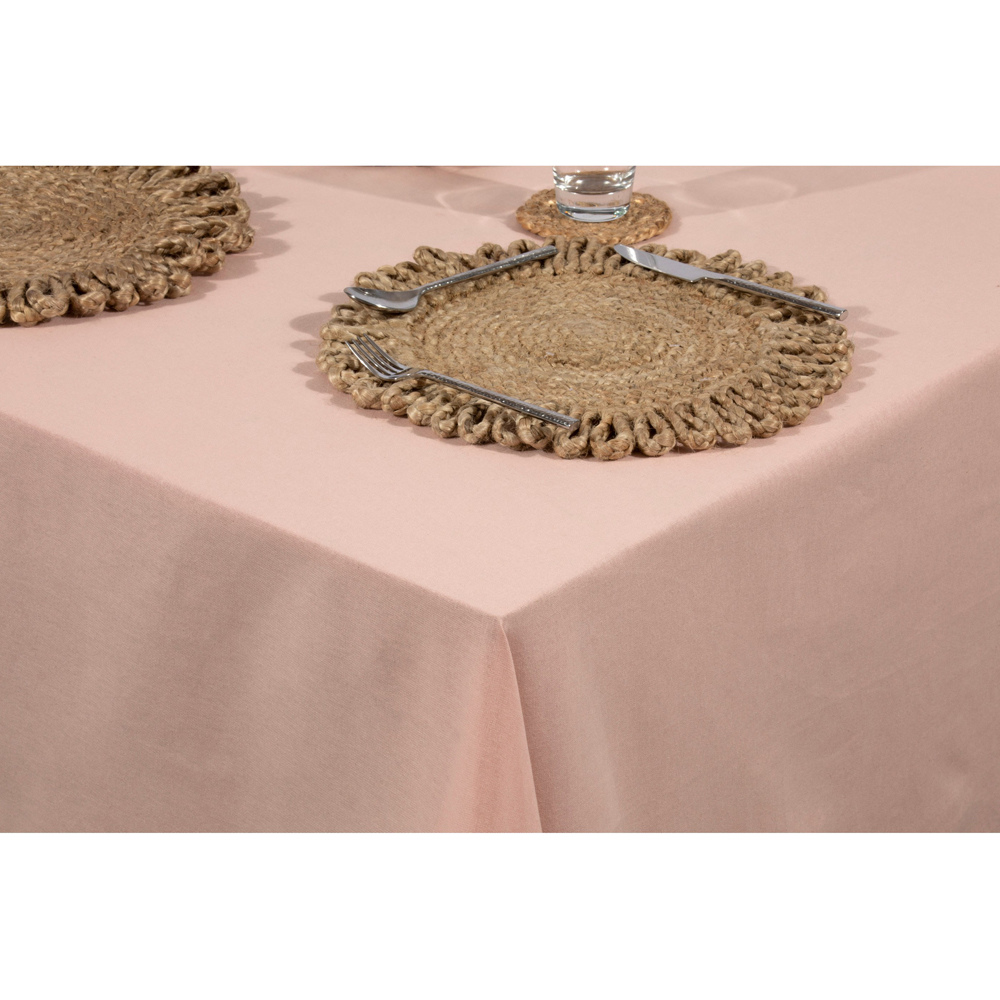 AVON Blush Pink Cotton Tablecloth 140 x 240cm Image 4