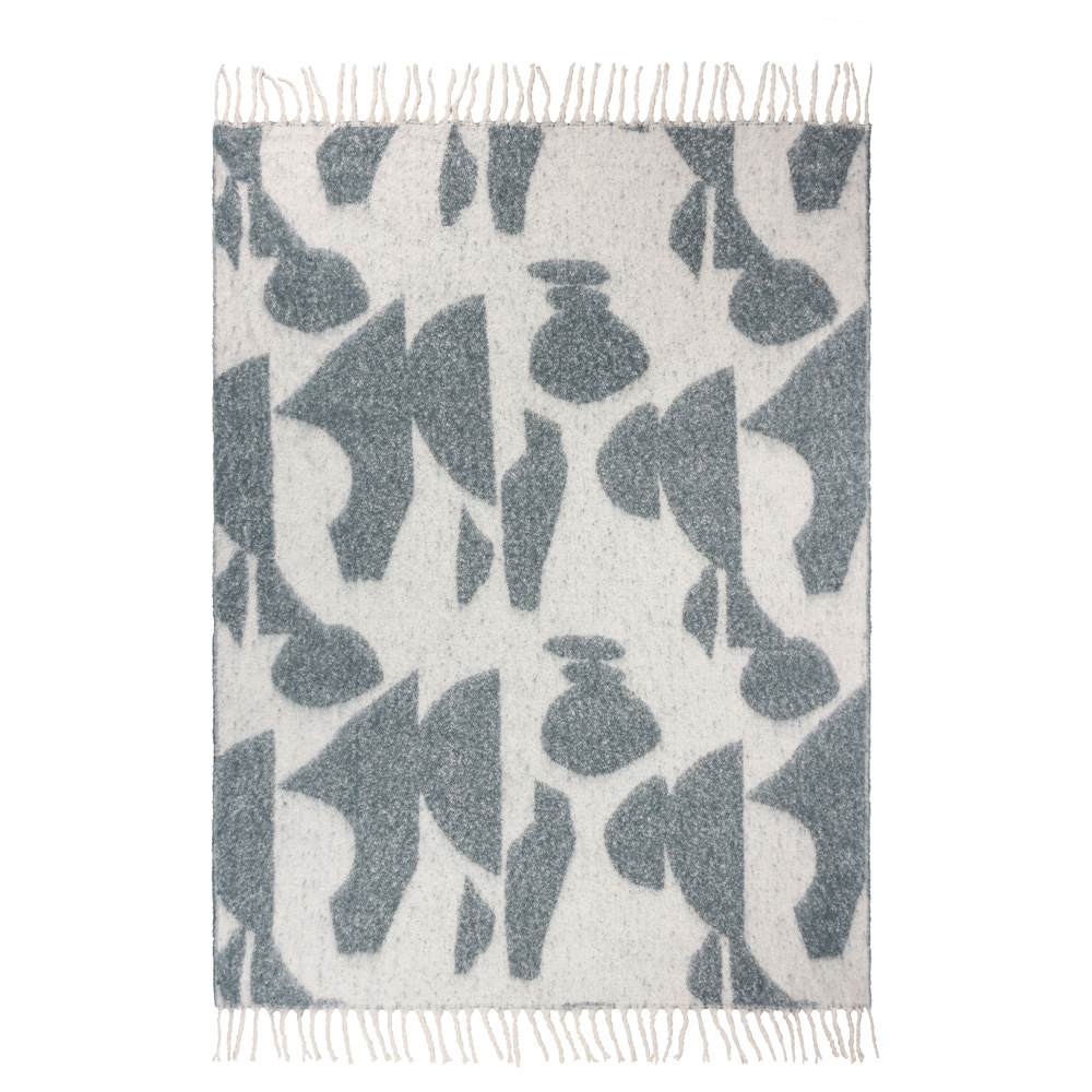 Hoem Meta Dusk Jacquard Tasselled Throw 130 x 180cm Image 3