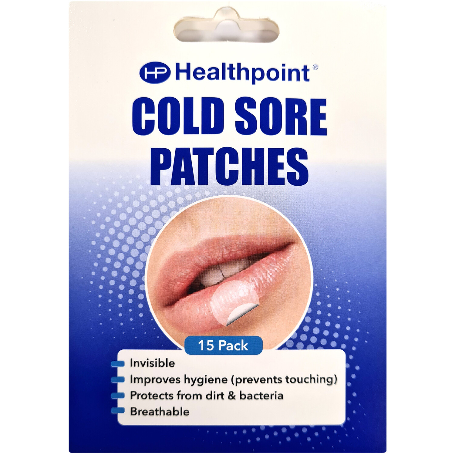 Pack of 15 Healthpoint Cold Sore Patches - Blue Image