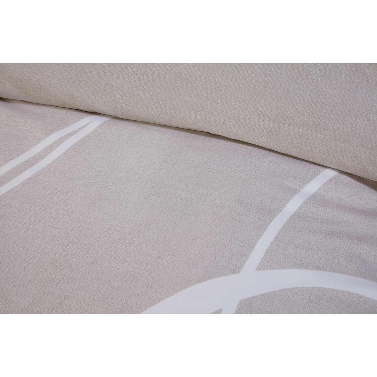 Highgate Abstract Duvet Cover and Pillowcase Set - Natural / Superking Image 4