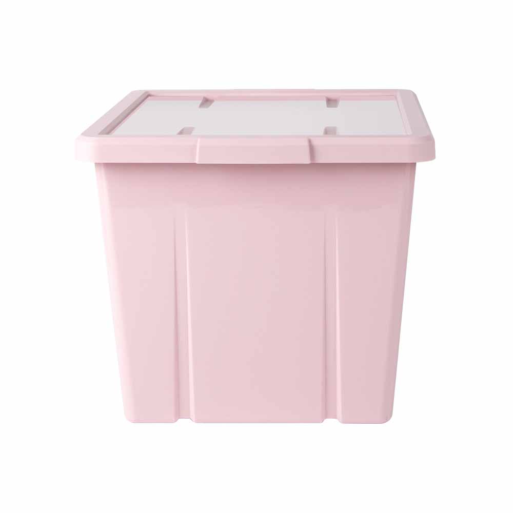 Wilko 32L Blush Pink Storage Box Image 2