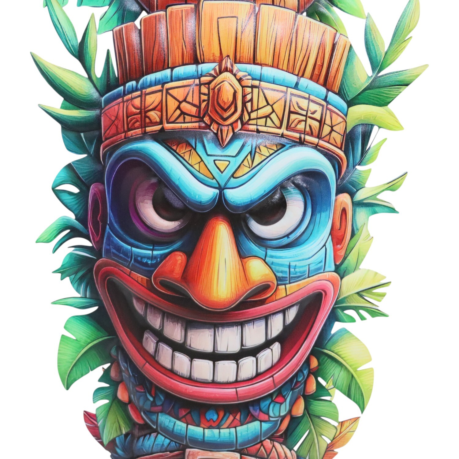 Indoor and Outdoor Tiki Trio Wall Hanging Image 4