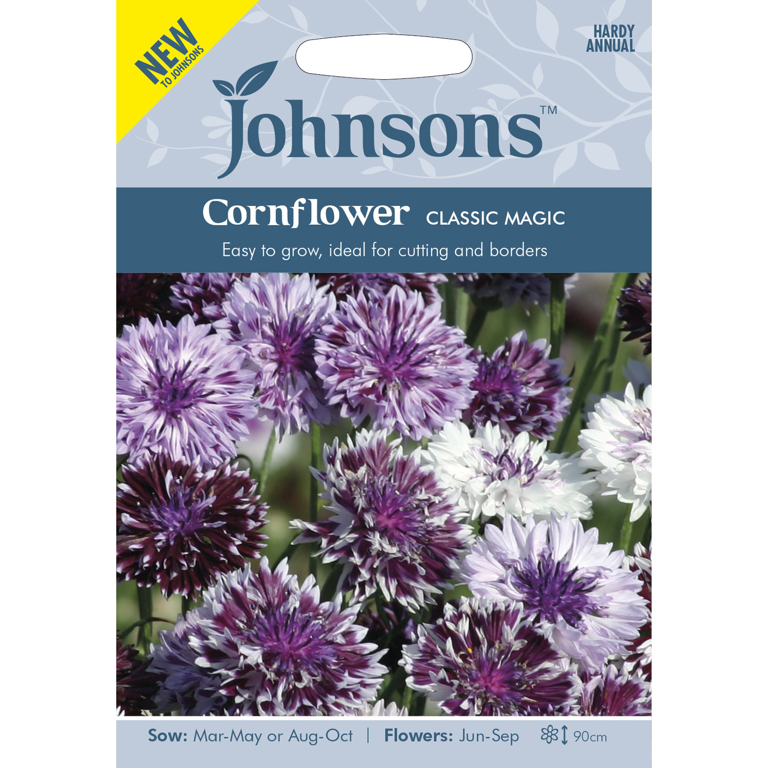 Johnsons Cornflower Flower Seeds Image 2