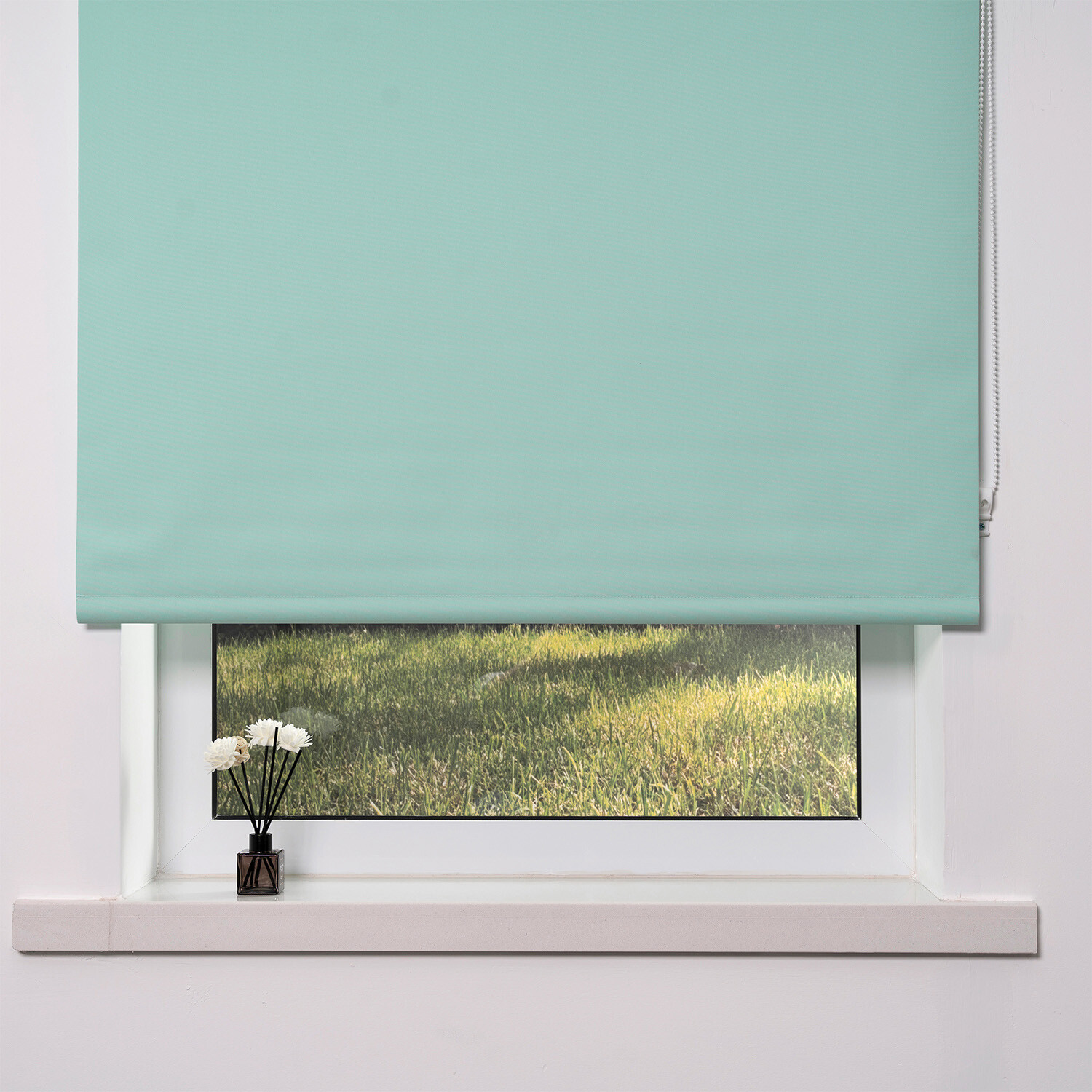 Divante Plain Blackout Roller Blind - Mint / 60cm Image 2