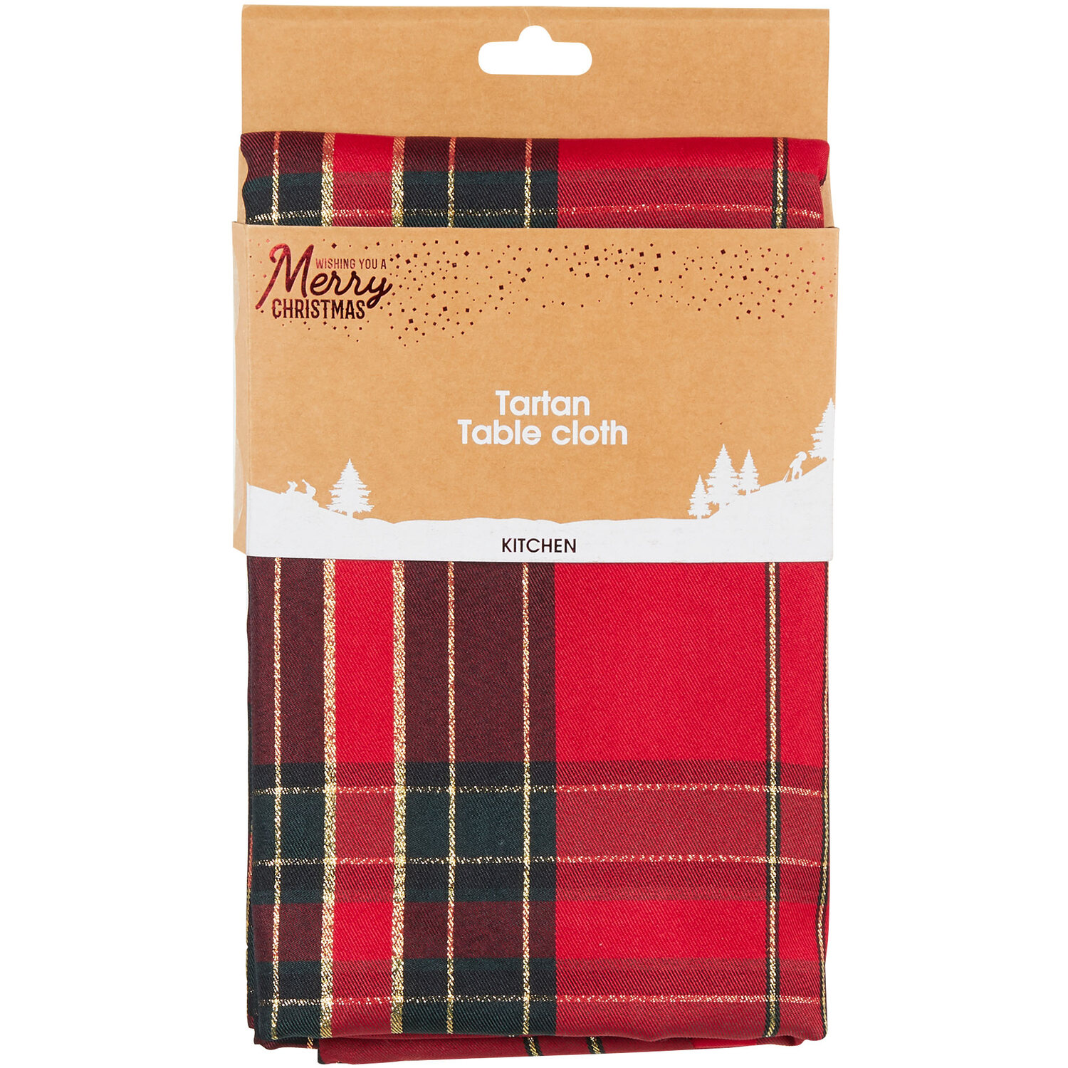 Tartan Table Cloth - Red Image 1