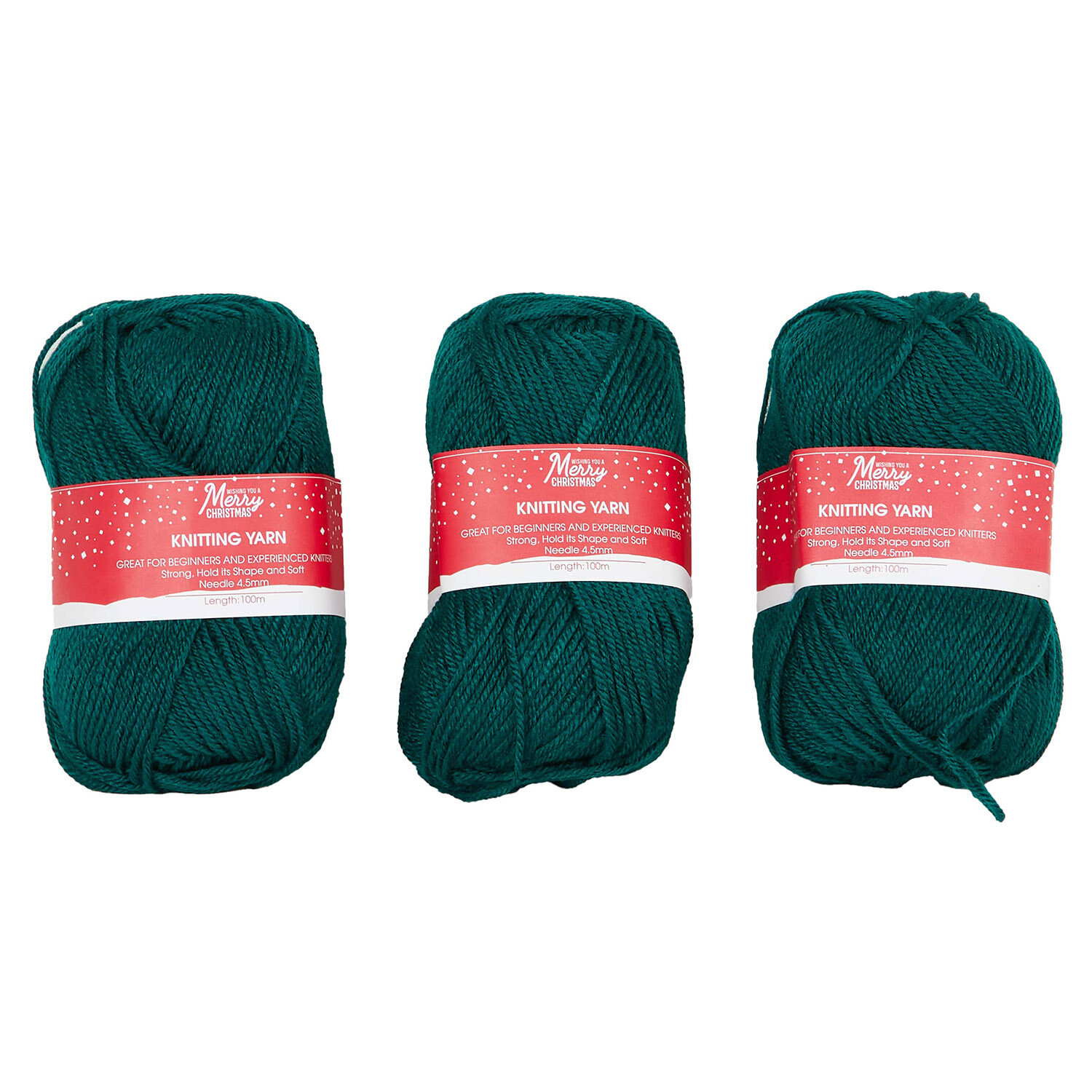 Multipack of 6 Knitting Yarn  - Green Image 3