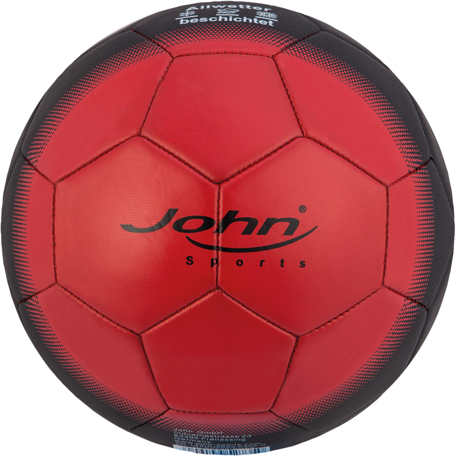 Stiched Sports Ball Size 5 - Red or Yellow Image 1