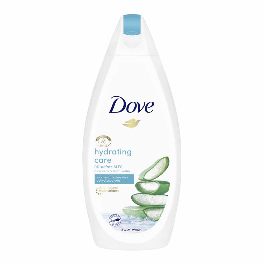 Dove Hydrating Care Aloe Vera Body Wash 450ml Image 1