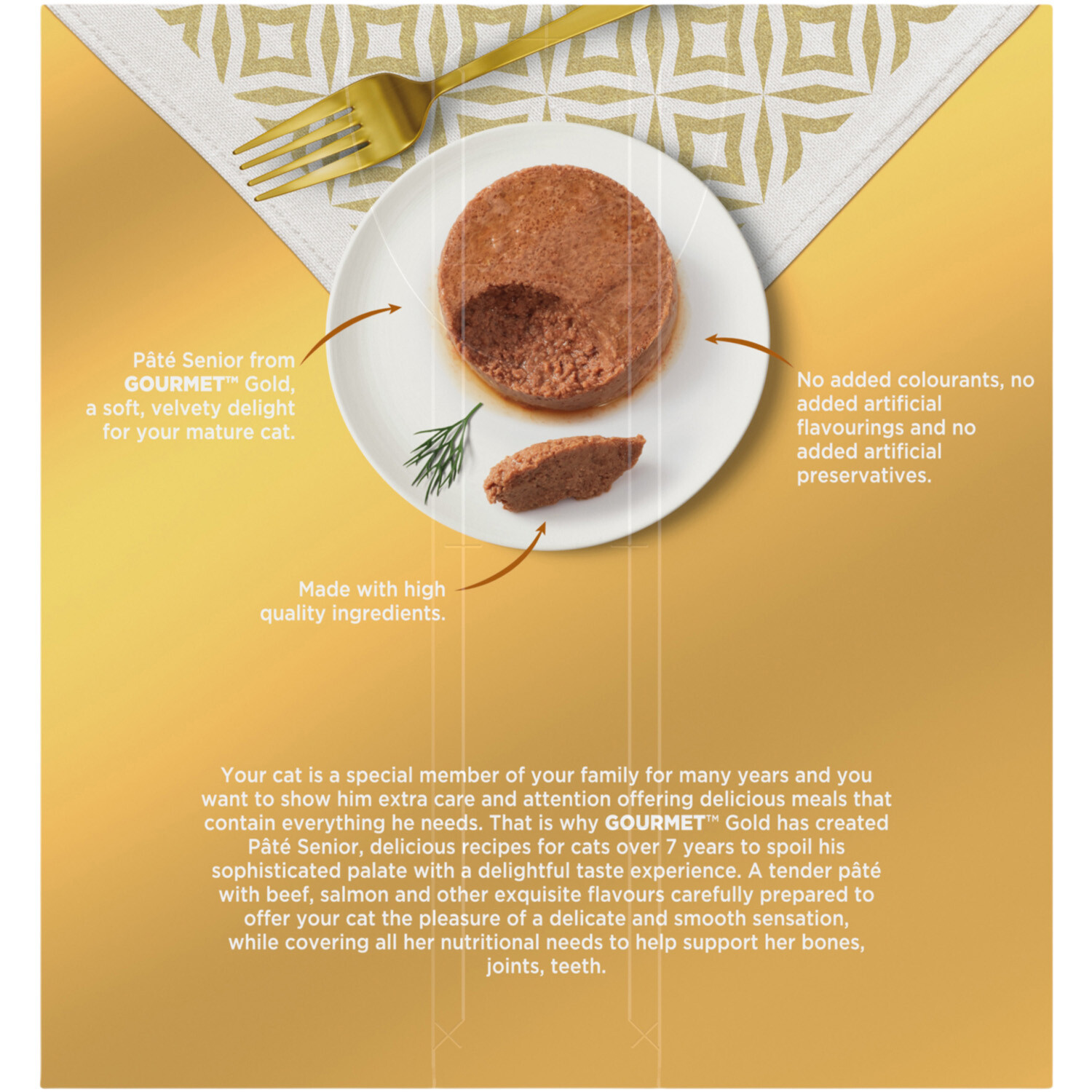 Purina Gourmet Gold Pate Senior Wet Cat Food Image 5