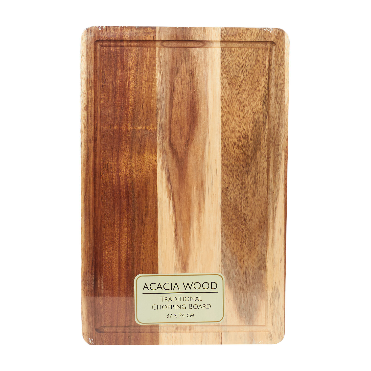 Acacia Traditional Chopping Board - Brown Image 1