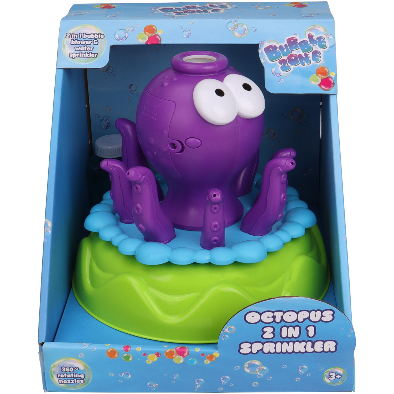 Octopus Bubble & Water Spray Machine - Purple Image 1