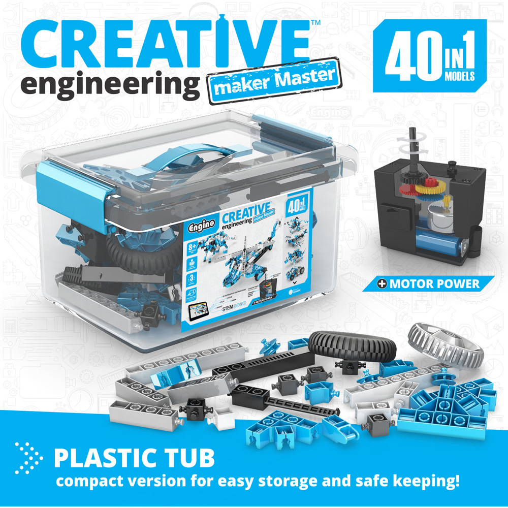 Engino Creative Engineering 40 in 1 Maker Master Set Image 3