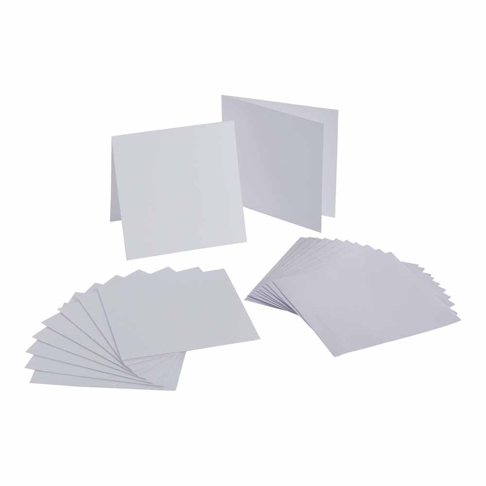 Wilko White Card and Envelopes 10 pack Image