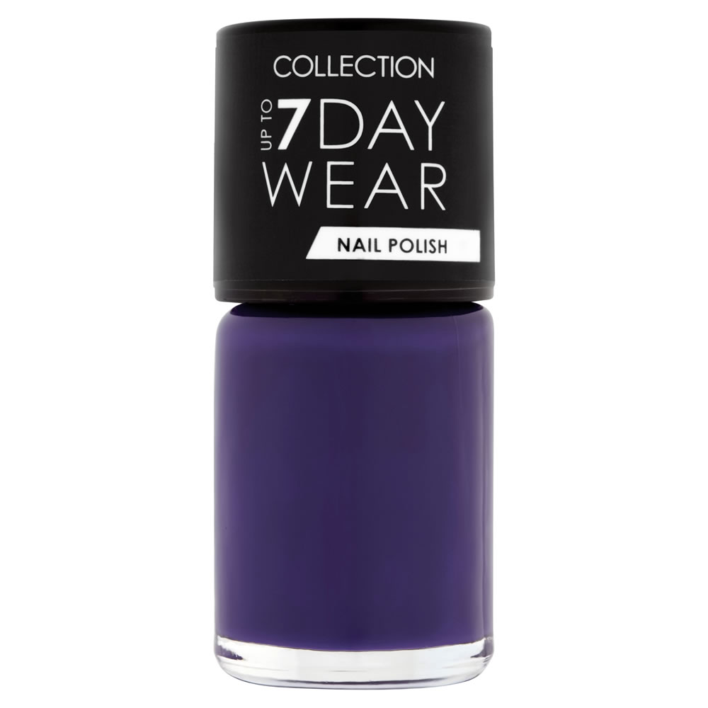 Collection 7 Day Wear Nail Polish Purple Storm 8ml Image 1