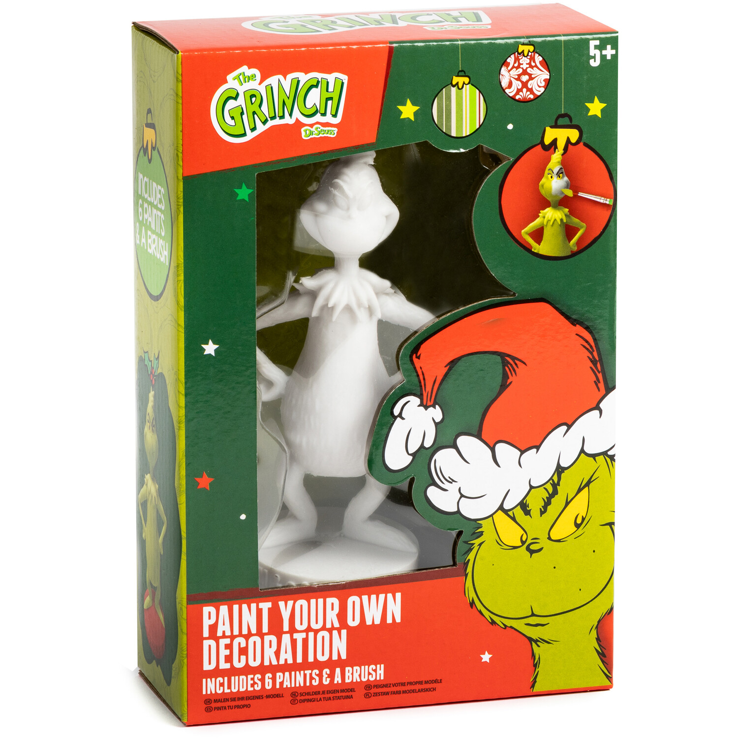Paint Your Own Grinch Decoration Kit White Image 1
