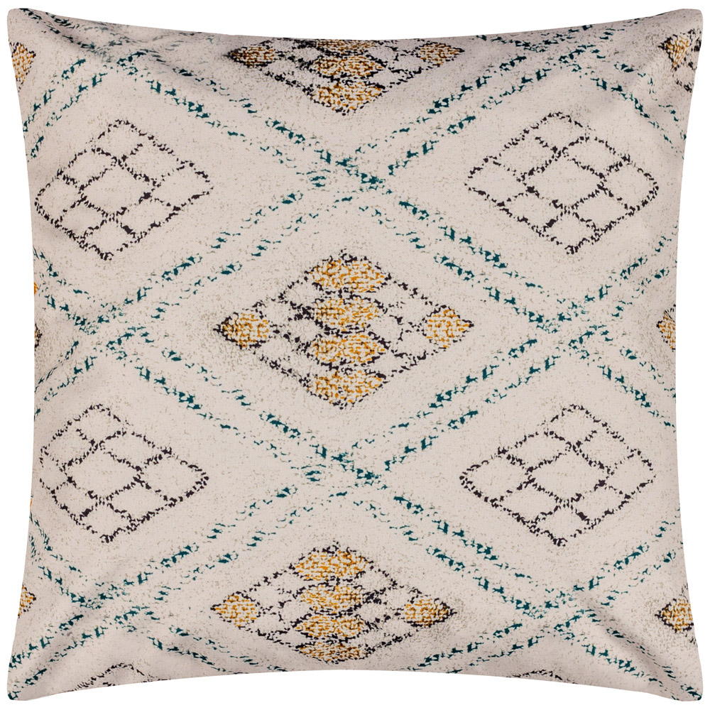 furn. Atlas Natural Geometric UV and Water Resistant Outdoor Cushion Image 1