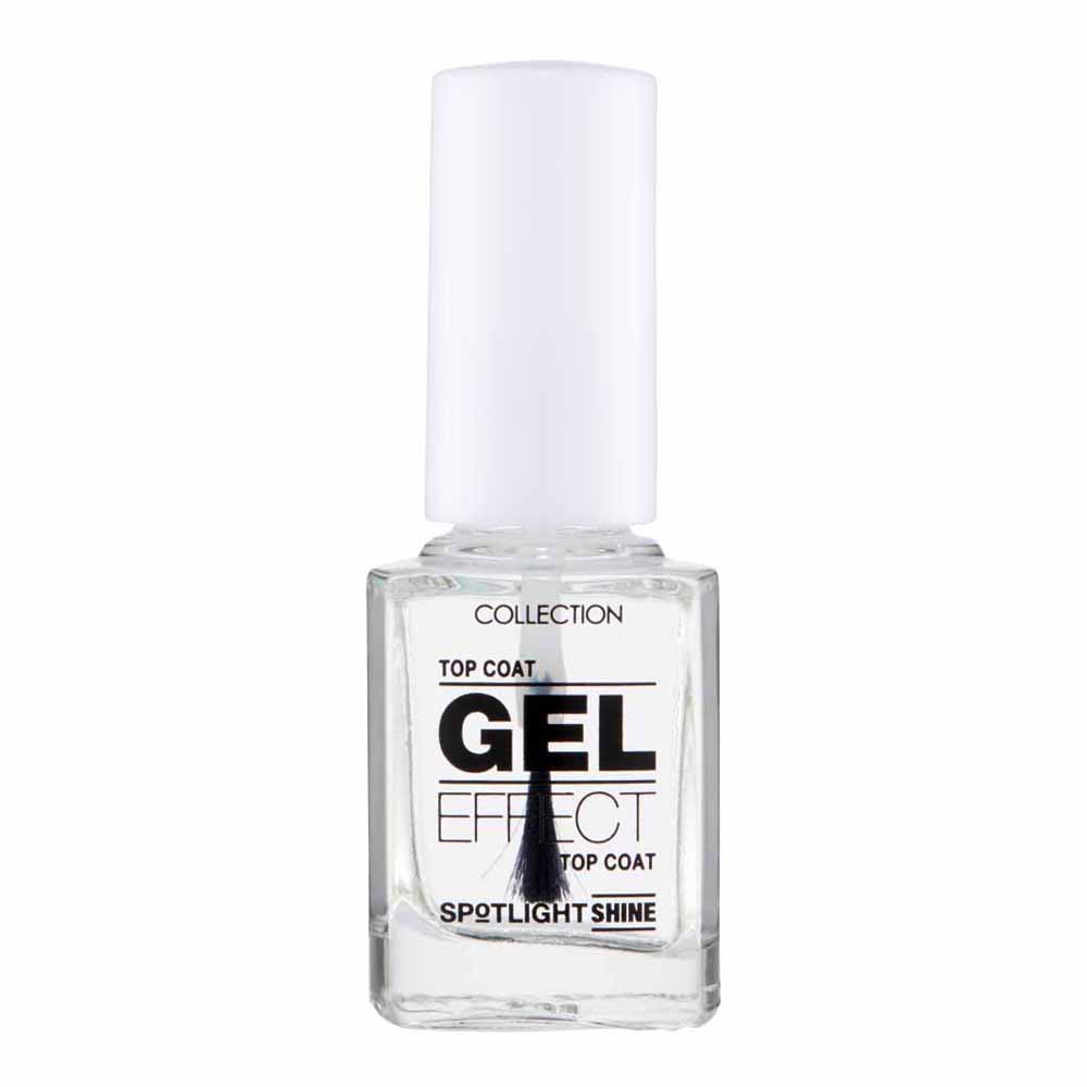 Collection Spotlight Shine Gel Effect Top Coat Nail Care 2 in 1 10.5ml Image 1