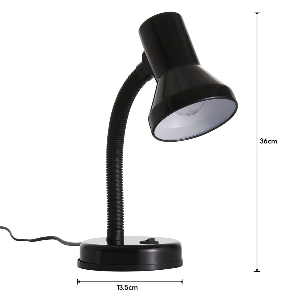 Wilko Black Desk Lamp Image 4
